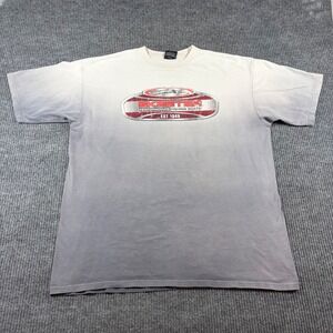 Copa Banana Skeeter Shirt Men's XL Performance Fishing Boats Ombre Grey White